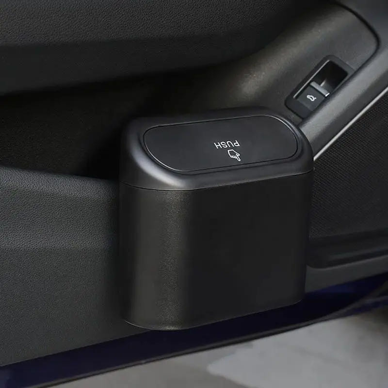 Waterproof Car Trash Can With Lid - Оптовая продажа, портативный пластиковый ящик для