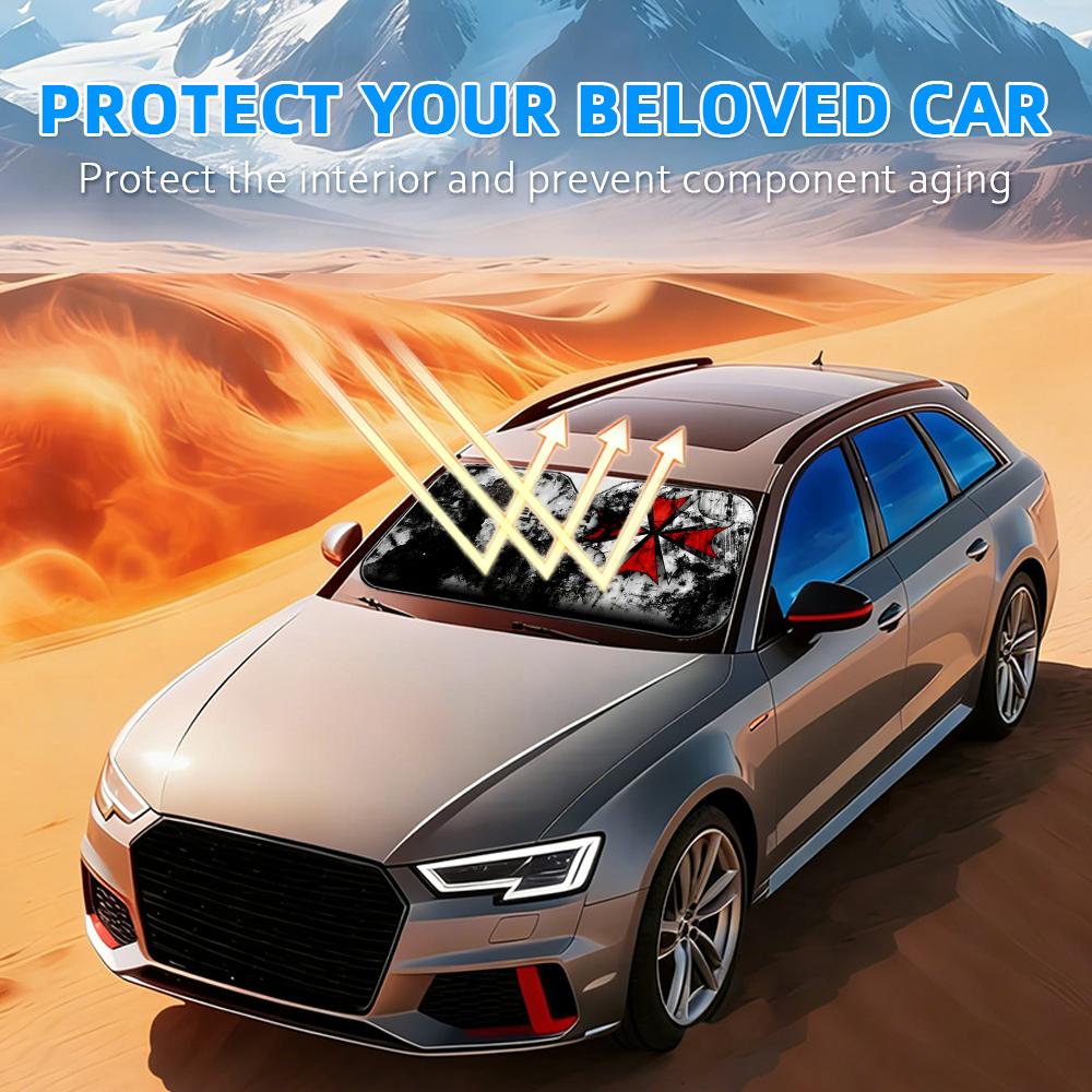 Солнцезащитный козырек для авт – обзор и цена Car Sunshade Windshield Umbrella Foldable