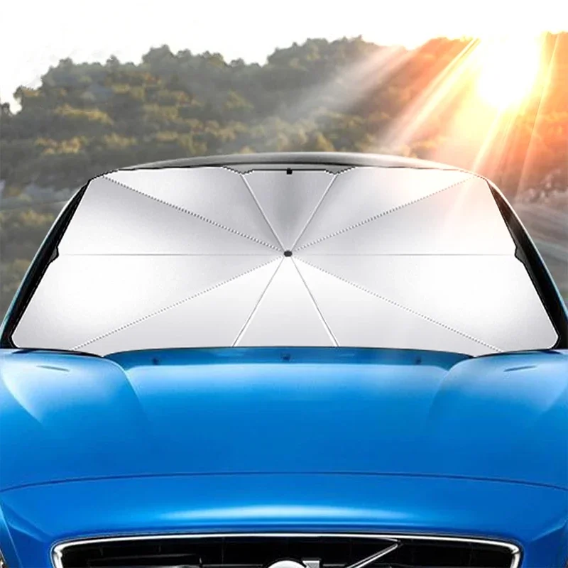Солнцезащитный козырек для авт – обзор и цена Car Sunshade Windshield Umbrella Foldable